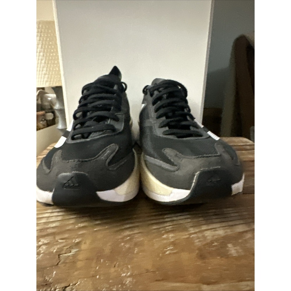 Adidas Adizero Boston 11 Women's Size 9.5 Black White Running Shoes EUC Gently - Picture 3 of 9